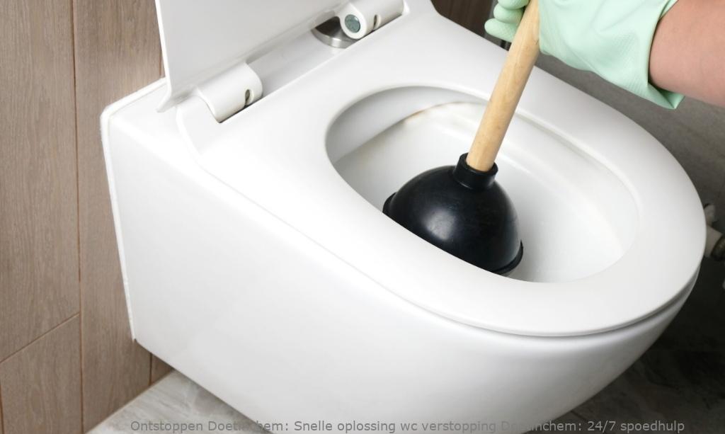 Snelle oplossing wc verstopping Doetinchem: 24/7 spoedhulp